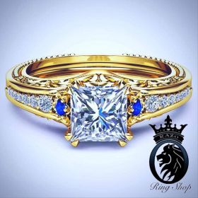 Beauty and the Beast Princess Belle Diamond Gold Engagement Ring