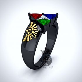 The Legend of Zelda Triforce Engagement Ring