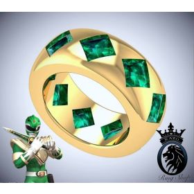 Power Rangers Tommy Green Ranger Inspired Engagement Morphin Ring
