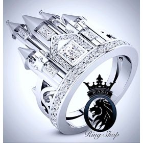 Disneyland Auroras Castle Diamond Engagement Ring
