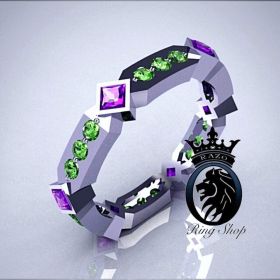 Men’s Joker Inspired Wedding Band Ring