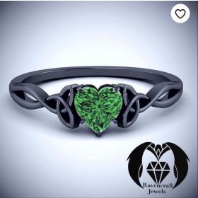Micheal’s Custom Emerald Heart Celtic Engagement Ring