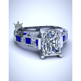 Dr. Who Inspired 4.75 CTS Diamond Engagement Ring