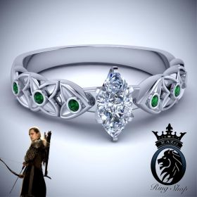 Lord of the Rings Legolas Greenleaf Elven Wedding Ring